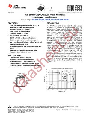 TPS71202DRCRG4 datasheet  